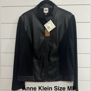 Anne Klein Women's Black Leather Jacket